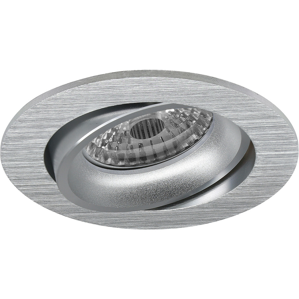 LEDVANCE - LED Spot Set - Parathom PAR16 930 36D - Pragmi Delton Pro - GU10 Sockel - Dimmbar - Einbau Rund - Matt Silber - 3.4W - Warmweiß 3000K - Kippbar - Ø82mm