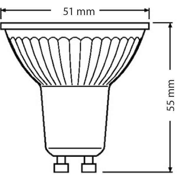 LEDVANCE - LED Spot Set - Parathom PAR16 930 36D - GU10 Sockel - Dimmbar - Einbau Rund - Glänzend Chrom - 3.4W - Warmweiß 3000K - Kippbar Ø83mm