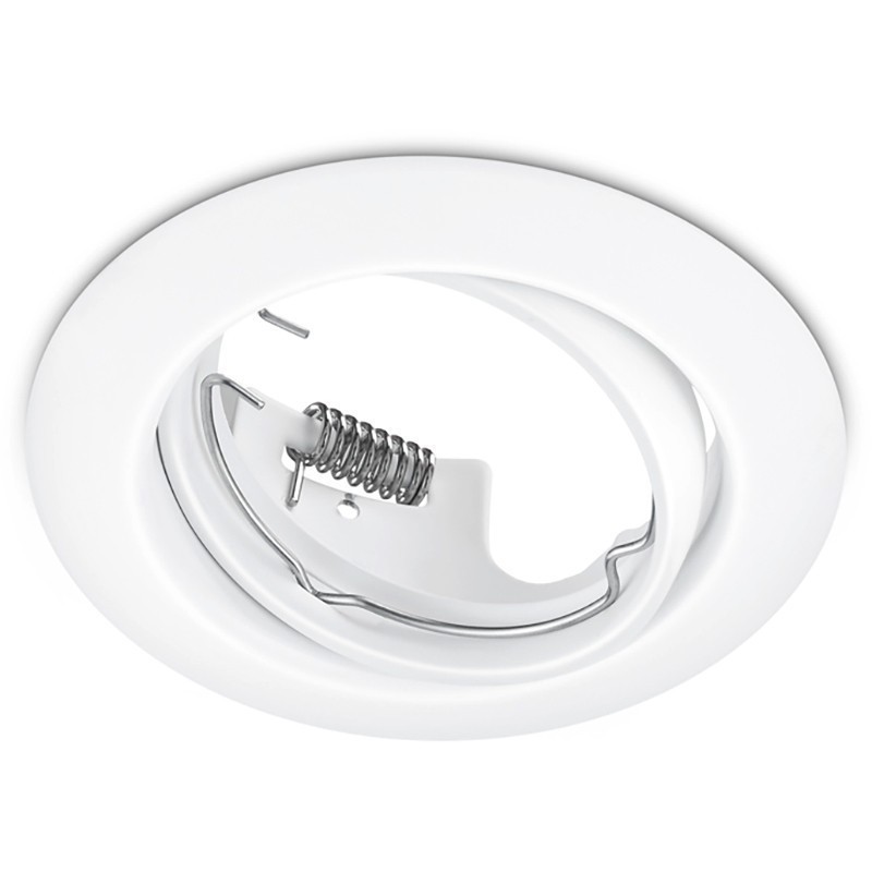 LEDVANCE - LED Spot Set - Parathom PAR16 927 36D - GU10 Sockel - Dimmbar - Einbau Rund - Mattweiß - 4.5W - Warmweiß 2700K - Kippbar Ø83mm