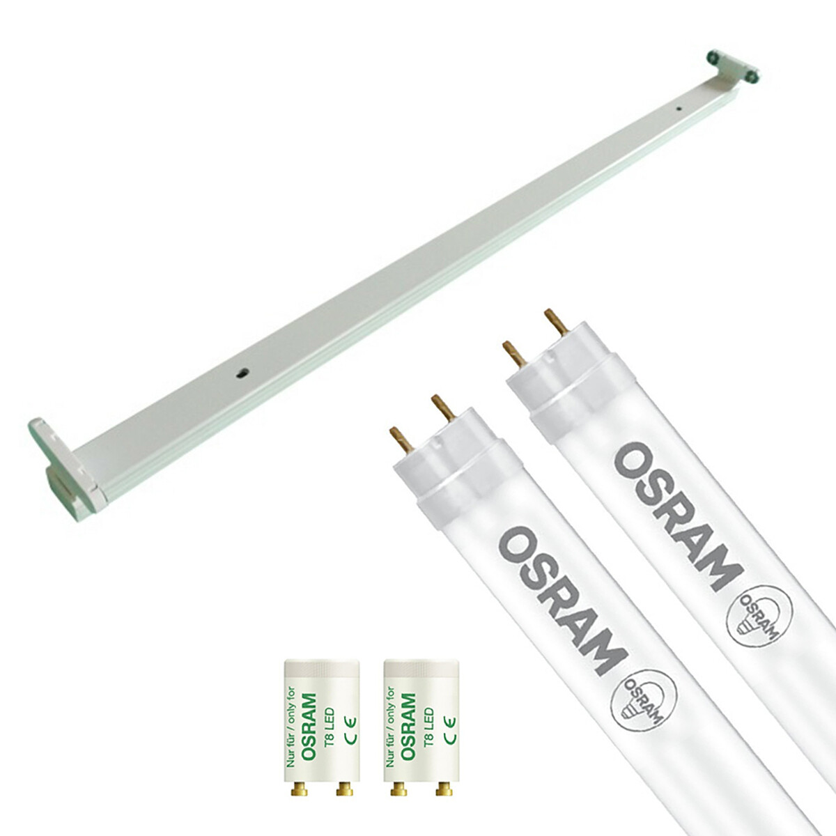 OSRAM - LED TL Leuchtstofflampe T8 mit Leuchtstofflampe - SubstiTUBE Value EM 830 - Aigi Dybolo - 150cm Doppel - 38.2W - Warmweiß 3000K