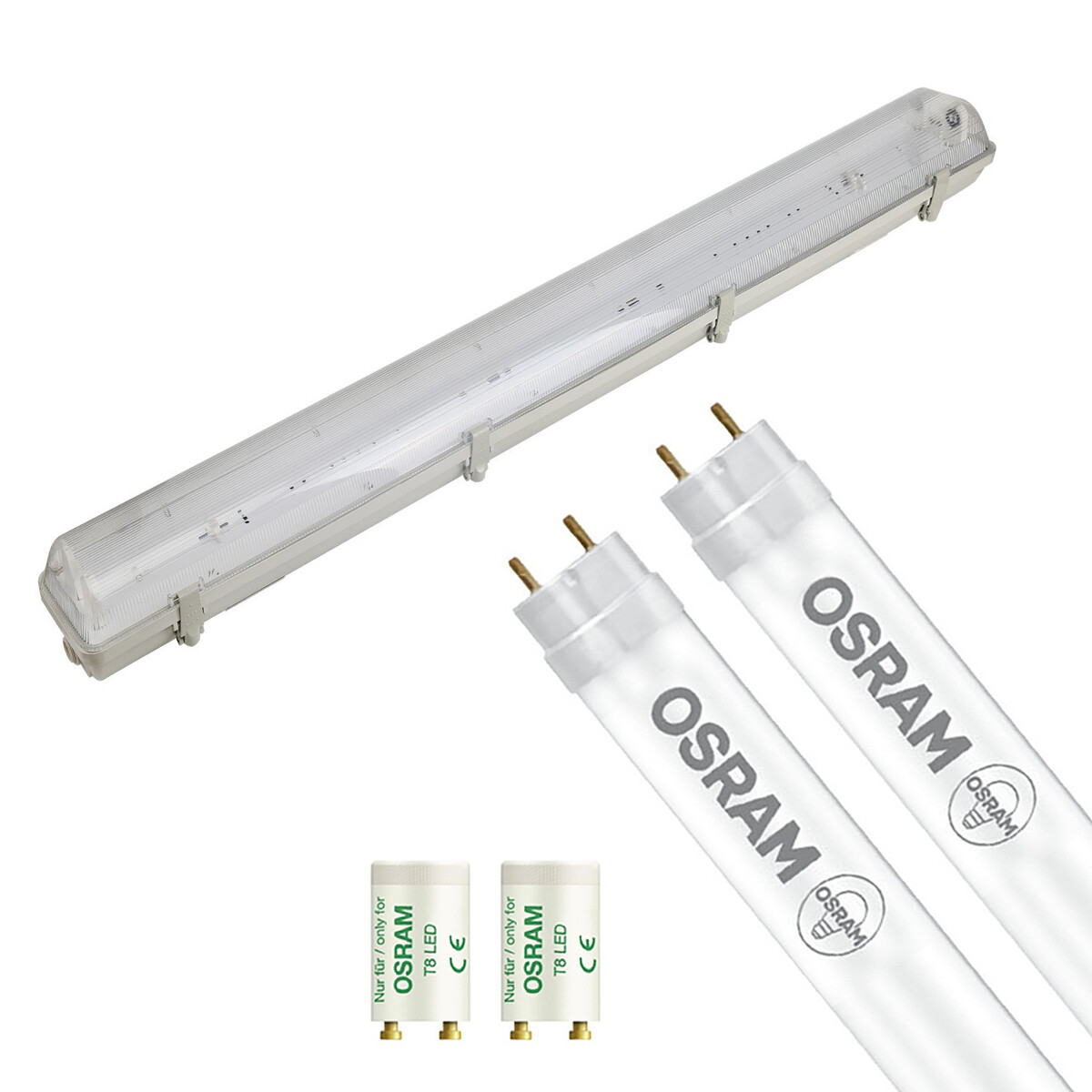 OSRAM - LED TL Leuchtstofflampe T8 mit Leuchtstofflampe - SubstiTUBE Value EM 830 - Aigi Hari - 150cm Doppel - 38.2W - Warmweiß 3000K