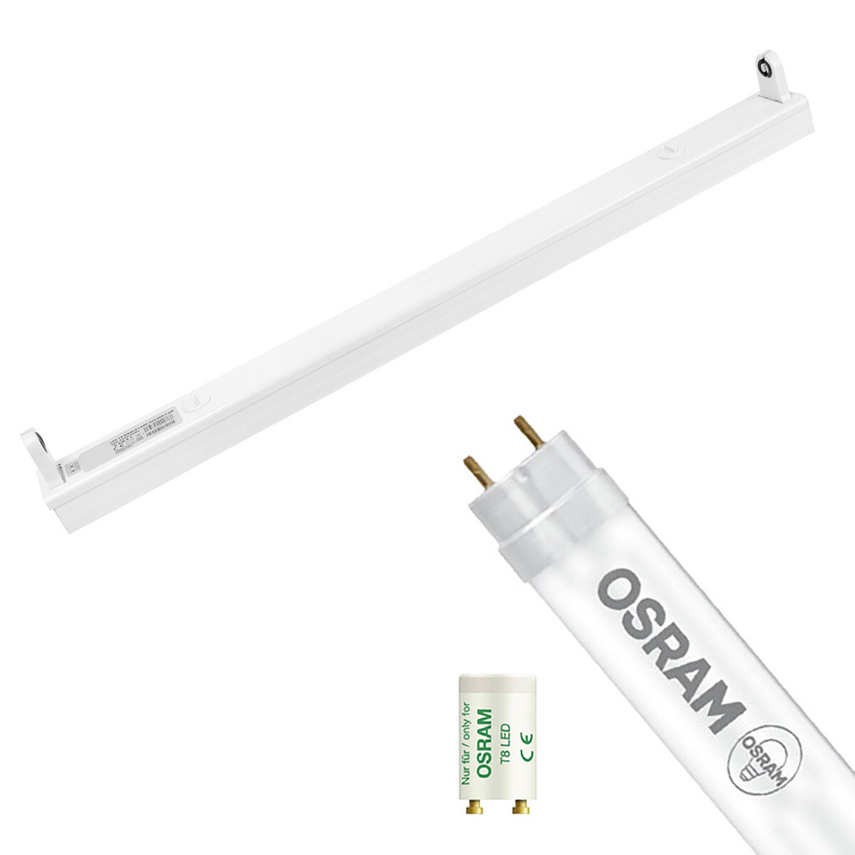 OSRAM - LED TL Leuchtstofflampe T8 mit Leuchtstofflampe - SubstiTUBE Value EM 840 - Aigi Dybolo - 60cm 1er - 7.6W - Universalweiß 4000K