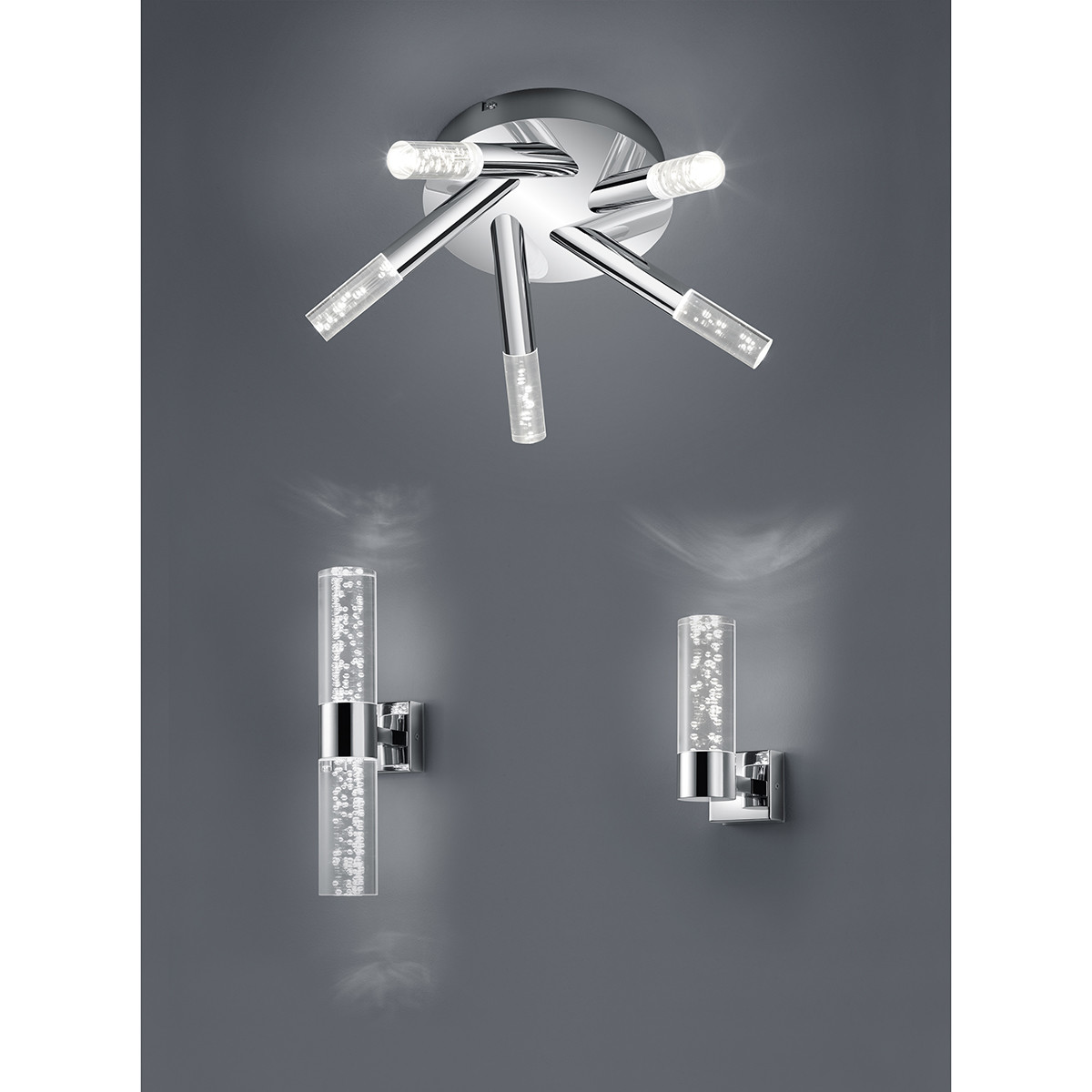 OSRAM - LED Wandlampe - Trion Balo - 1-flammig - 3W - Warmweiß 3000K - Rund - Chrom - Aluminium