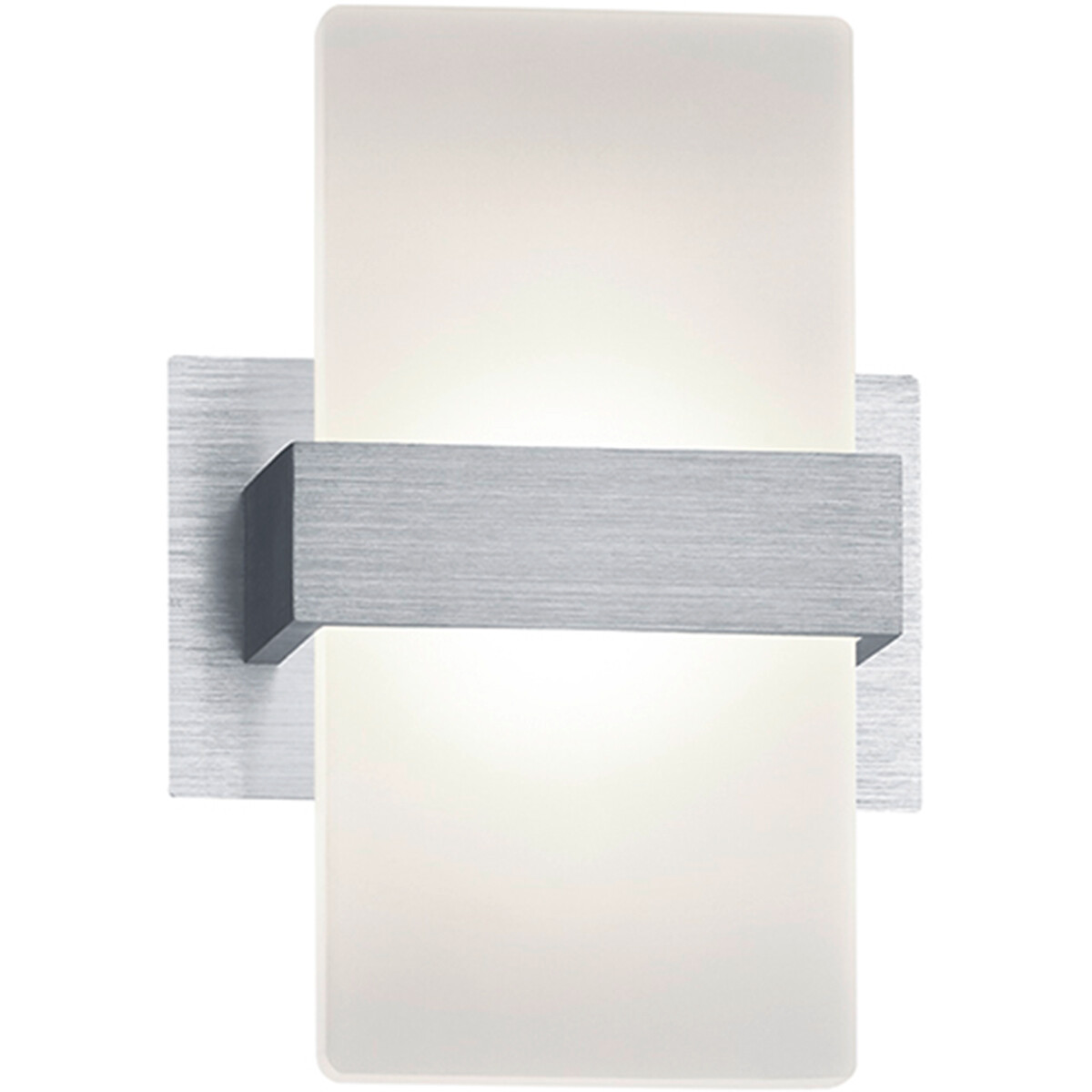 OSRAM - LED Wandfluter - Trion Plankton - 4W - Warmweiß 3000K - 1-flammig - Rechteckig - Matt Grau - Aluminium