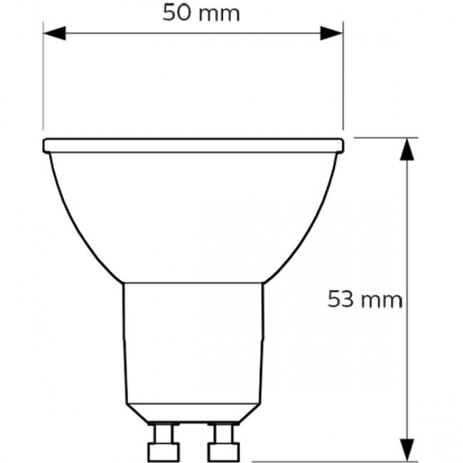 PHILIPS - LED Spot Set - CorePro 827 36D - Pragmi Aerony Pro - GU10 Sockel - Einbau Rund - Matt Nickel - 3.5W - Warmweiß 2700K - Kippbar - Ø82mm