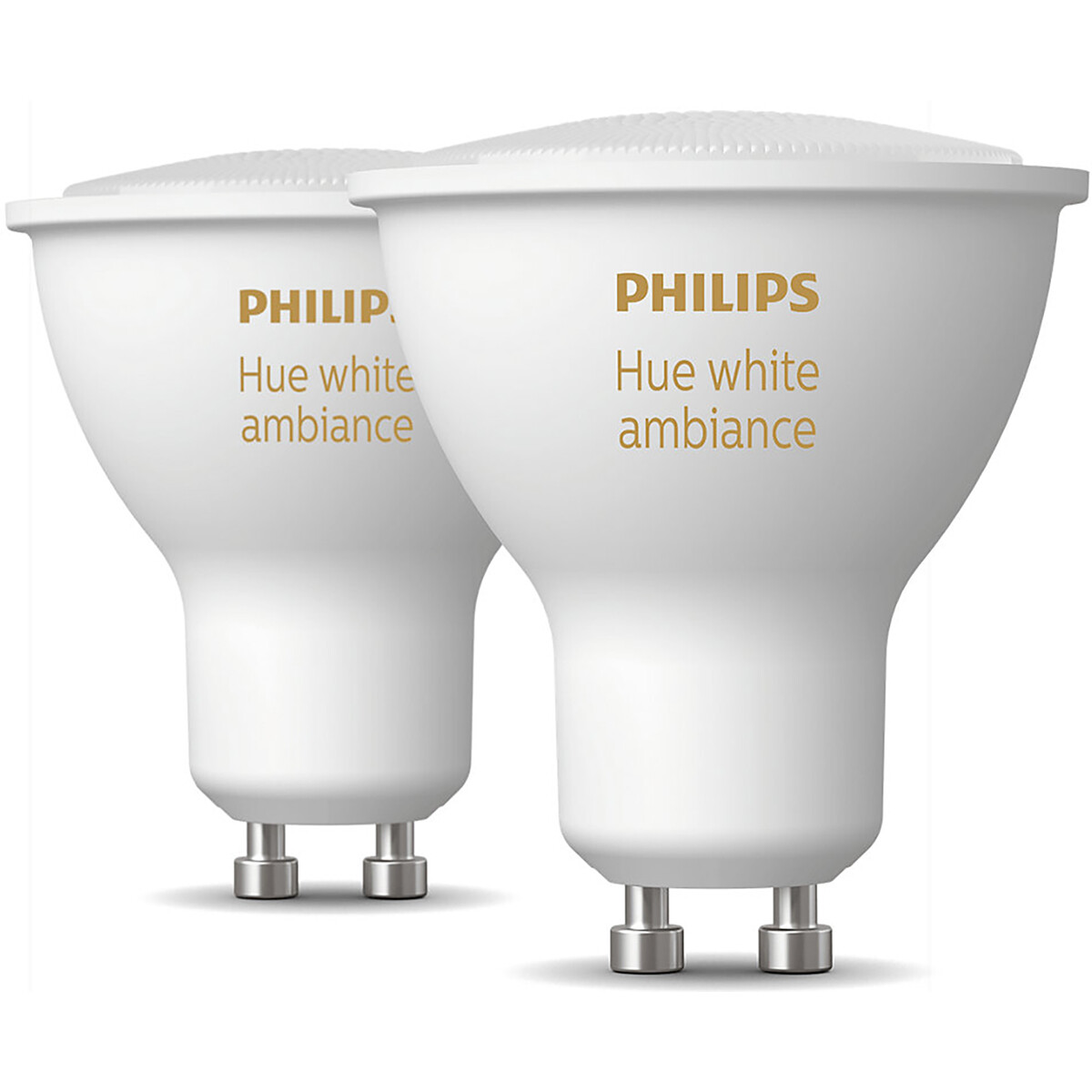 PHILIPS HUE - LED Spot GU10 - White Ambiance - Bluetooth - Doppelpack