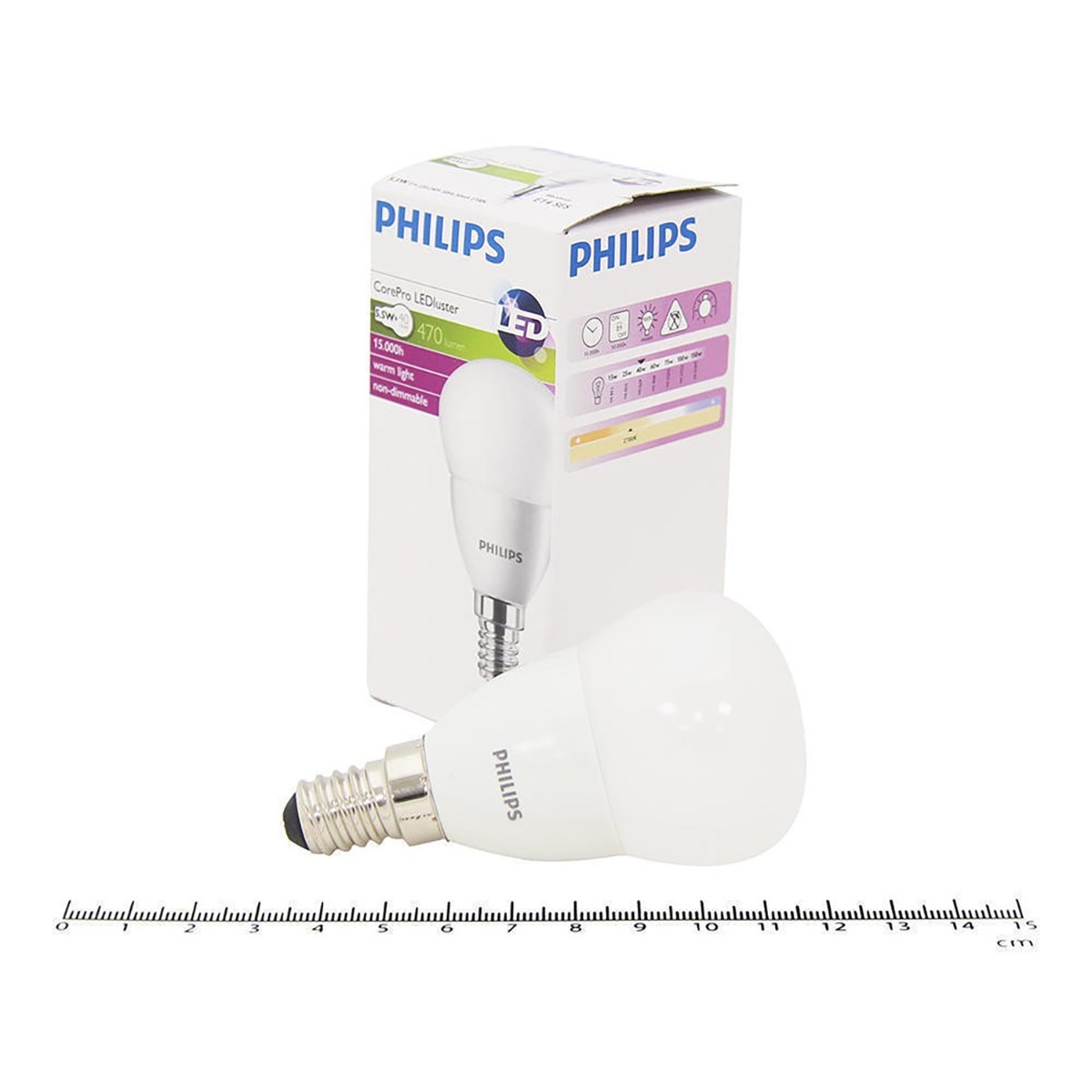 PHILIPS - LED Lamp 10er Pack - CorePro Lustre 827 P45 FR - E14 Sockel - 5.5W - Warmweiß 2700K | Ersetzt 40W