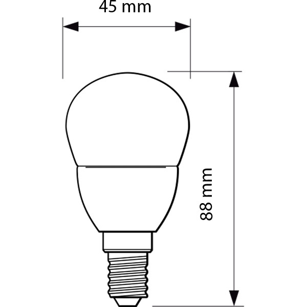 PHILIPS - LED Lamp - CorePro Lustre 827 P45 FR - E14 Sockel - 5.5W - Warmweiß 2700K | Ersetzt 40W