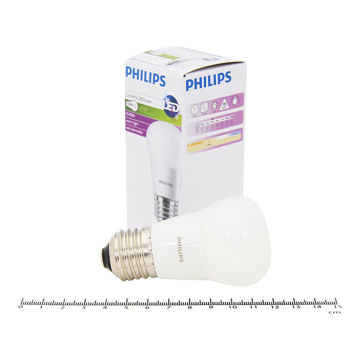 PHILIPS - LED Lamp - CorePro Lustre 827 P45 FR - E27 Sockel - 5.5W - Warmweiß 2700K | Ersetzt 40W