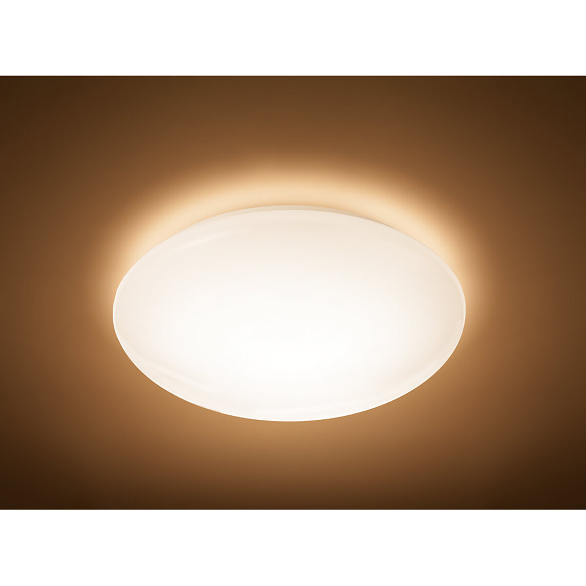 PHILIPS - LED Deckenlampe - MyLiving Suede - 9.6W - Warmweiß 2700K - Rund - Matt Weiß - Kunststoff