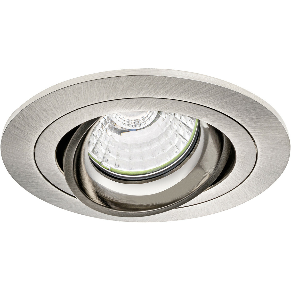 PHILIPS - LED Spot Set - CorePro 827 36D - Pragmi Alpin Pro - GU10 Sockel - Einbau Rund - Matt Nickel - 3.5W - Warmweiß 2700K - Kippbar - Ø92mm