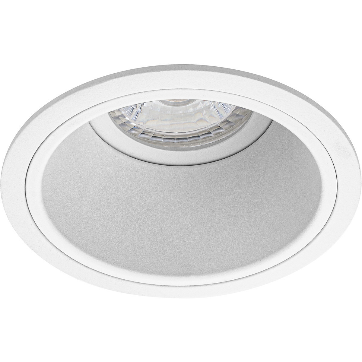 PHILIPS - LED Spot Set - CorePro 827 36D - Pragmi Minko Pro - GU10 Sockel - Einbau Rund - Mattweiß - 3.5W - Warmweiß 2700K - Deep - Ø90mm