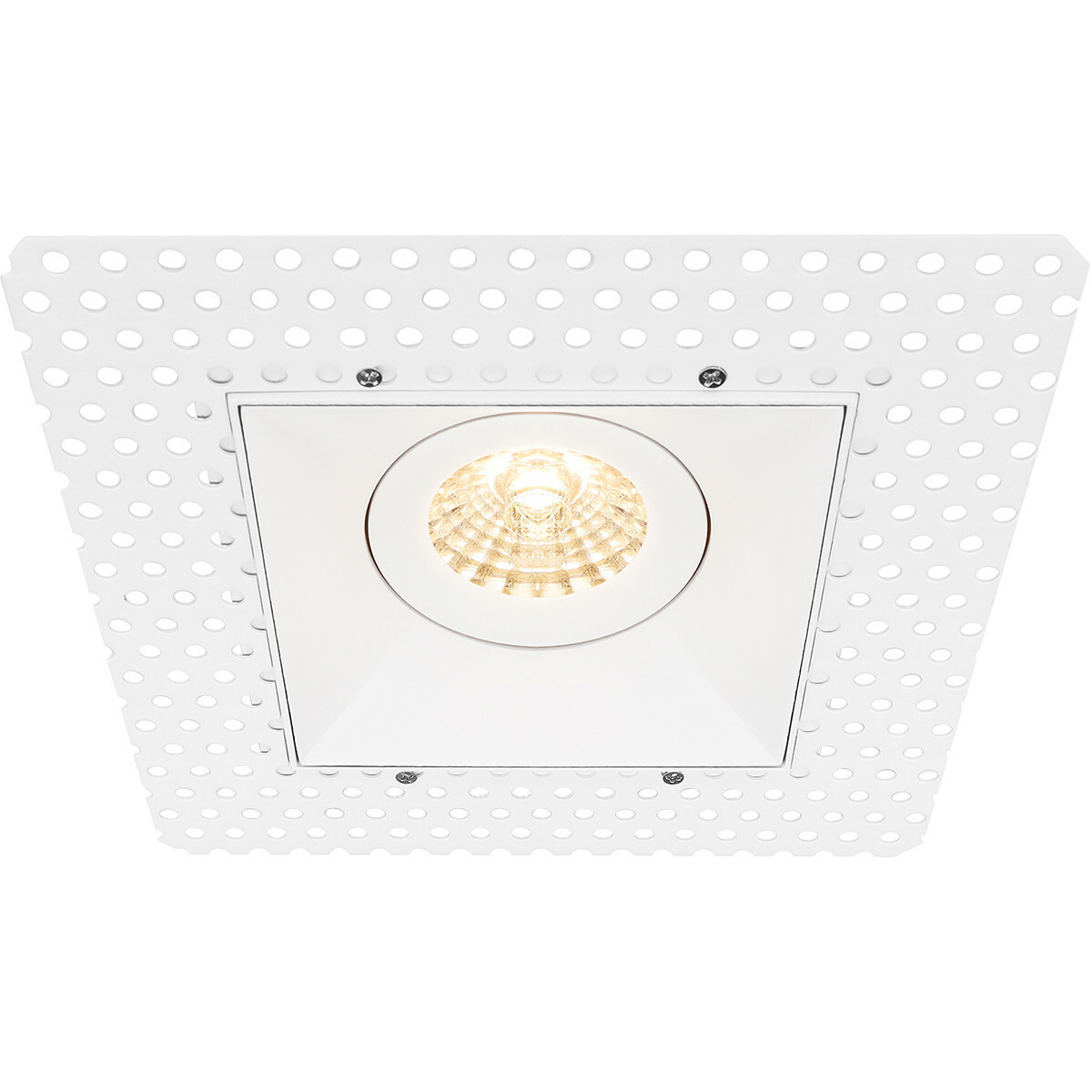 PHILIPS - LED Spot Set - CorePro 830 36D - Pragmi Nivas Pro - GU10 Sockel - Dimmbar - Einbau Quadratisch - Mattweiß - 4W - Warmweiß 2700K - Trimless - Kippbar - 150mm