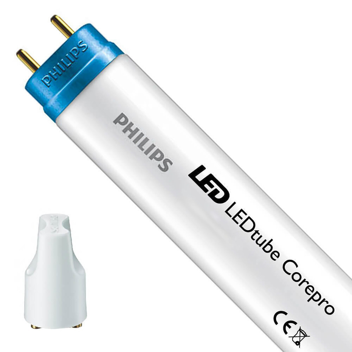 PHILIPS - LED TL Leuchtstofflampe T8 mit Starter 10er Pack - CorePro LEDtube EM 840 - 60cm - 8W - Universalweiß 4000K | Ersetzt 18W