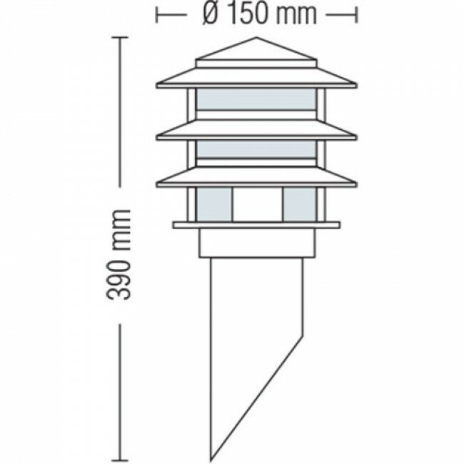 LED Gartenbeleuchtung - Außenwandleuchte - Kayo 1 - E27 Fassung - Rund - Edelstahl - Philips - CorePro LEDbulb 827 A60 - 5.5W - Warmweiß 2700K