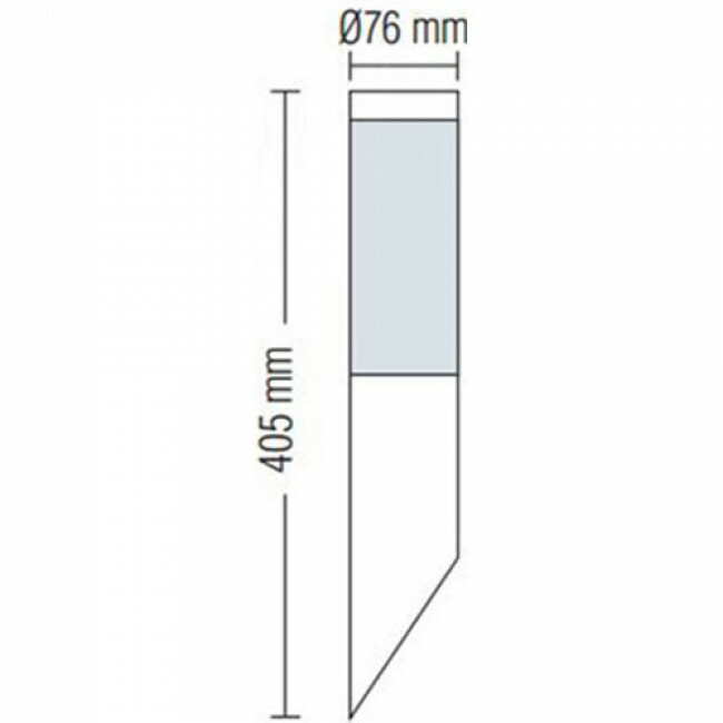 LED Gartenbeleuchtung - Außenwandleuchte - Laurea 1 - E27 Fassung - Rund - Edelstahl - Philips - CorePro LEDbulb 827 A60 - 5.5W - Warmweiß 2700K