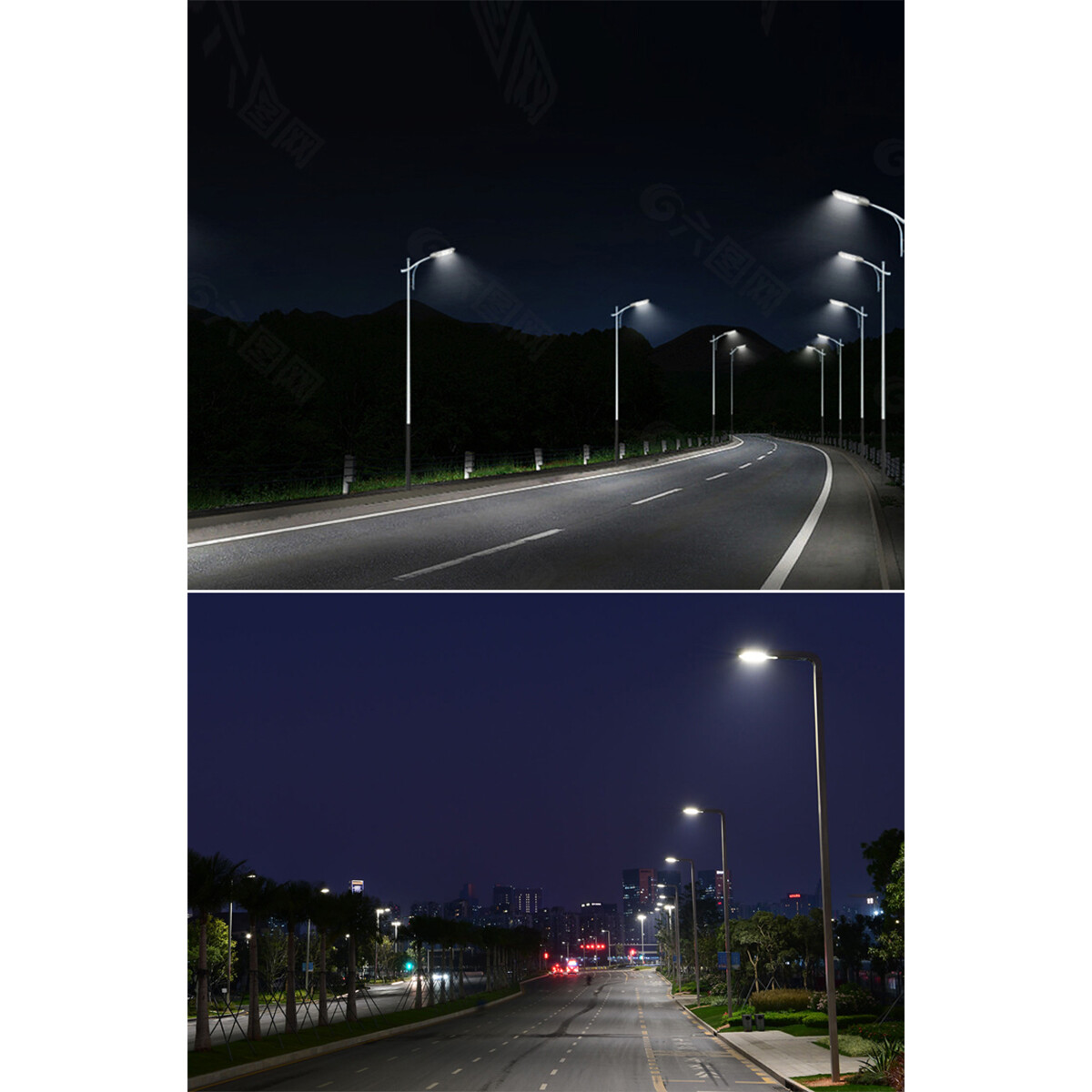 Straßenlaterne mit Photocell-Sensor - Rinzu Strion - 60 Watt - 9000 Lumen - 4000K - Wasserdicht IP66 - 70x140D Ø60mm Spigot - OSRAM-Treiber - Lumileds