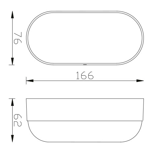 LED Außenwandleuchte - Stella 8 - Kunststoff Mattweiß - 8W Universalweiß 4200K - Oval