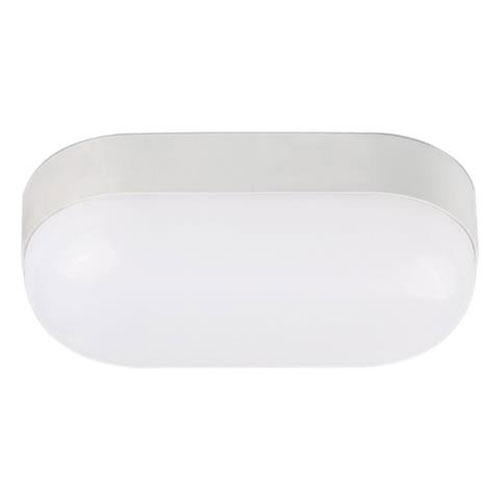 LED Außenwandleuchte - Stella 8 - Kunststoff Mattweiß - 8W Universalweiß 4200K - Oval