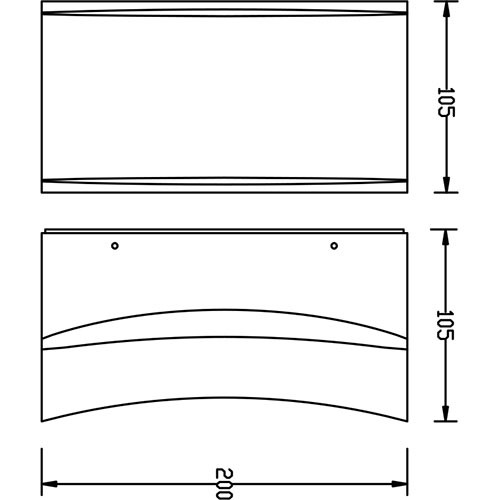 LED Außenwandleuchte - Cupressus - Aluminium Mattschwarz - 12W Universalweiß 4200K - Quadratisch