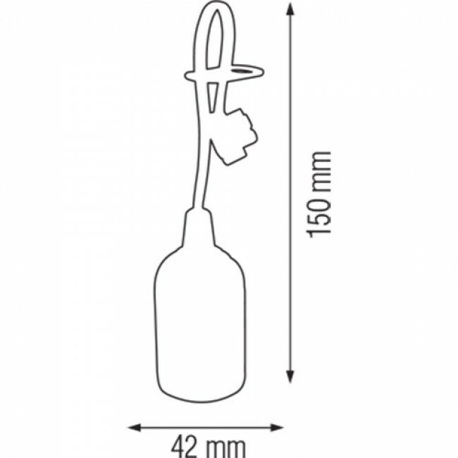 Lampenfassung 10 Stück - E27 Fassung/Halter - Kunststoff Weiß 15cm Kabel