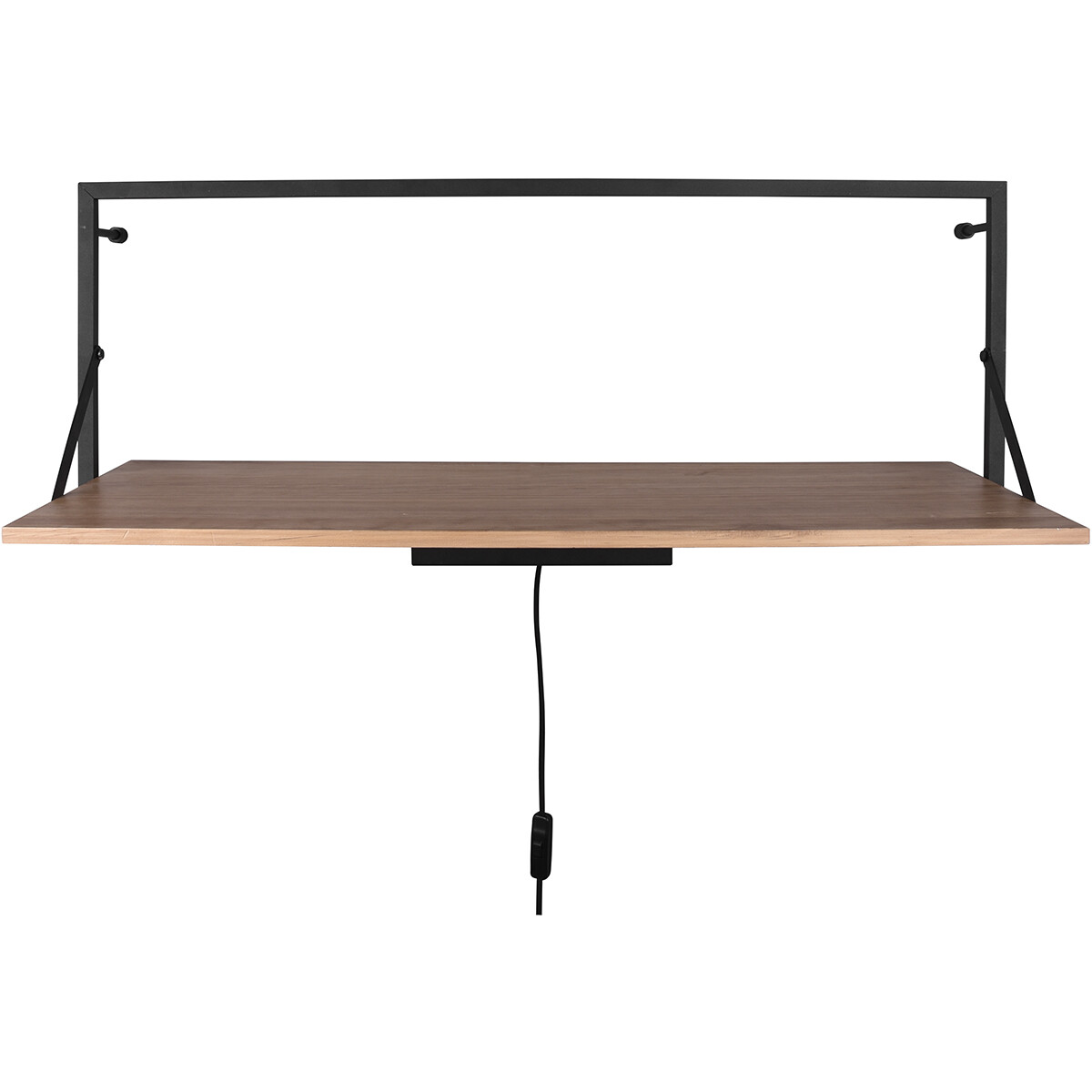 Wandregal - Trion Lino - Regal mit LED-Beleuchtung - 10W - Warmweiß 3000K - Schwarz