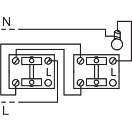 Wechselschalter - Aufbau - 1er - Wasserdicht IP54